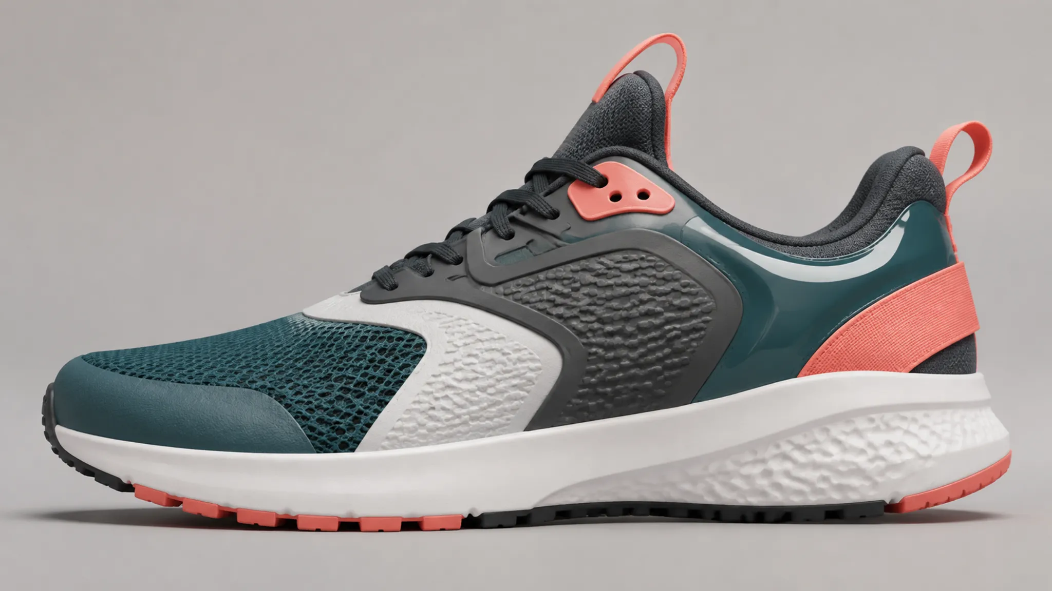 Controlled footwear material and color study comparing texture, highlight width, reflections, and adjacent zones